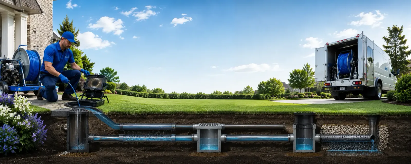 Outdoor drain cleaning information for Decker, IN